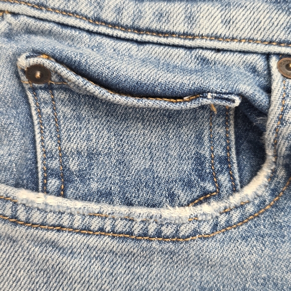 Denim Forum Light Blue Straight Leg Jeans - Picture 5 of 15